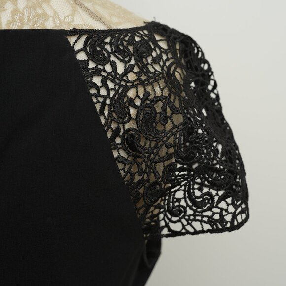 Le Chateau Lace Black Pencil Dress, Size 8 -10 - Picture 7 of 10